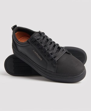 Superdry Truman Lace Up Férfi Tornacipő Fekete | OJZFS9524